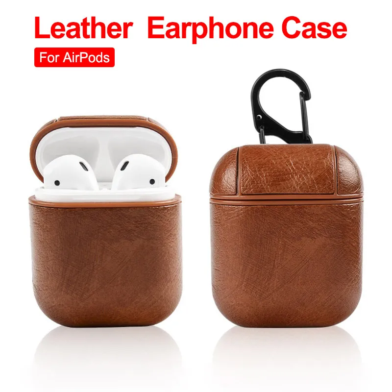 

Leather Protective Cover Skin Accessories For AirPods Bluetooth Wireless Earphone Case for Apple AirPods Charging Box