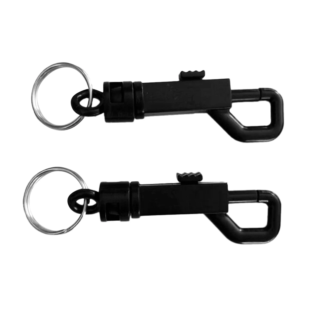 2 шт. прочный черный пластиковый поворотный защелкивающийся крючок с разрезным