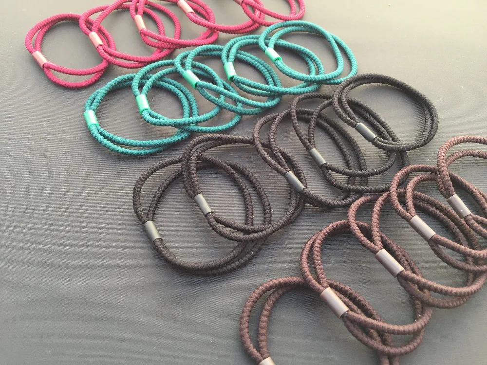 12 шт./упак. Сделай Сам модная резинка сплошной цвет для женщин девушек эластичные