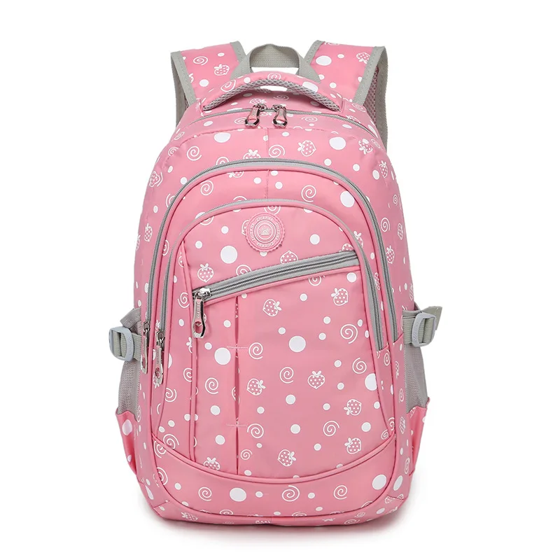 Детские школьные сумки для девочек подростков женский рюкзак с принтом