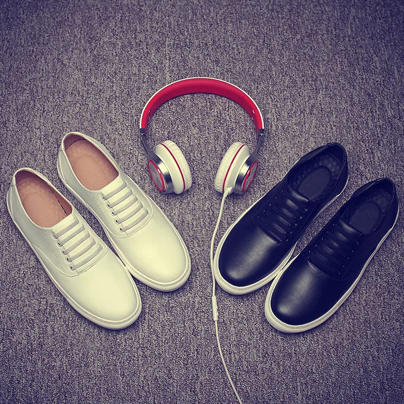 Летняя мужская обувь новая модная кожаная Повседневные Дышащие корейские туфли