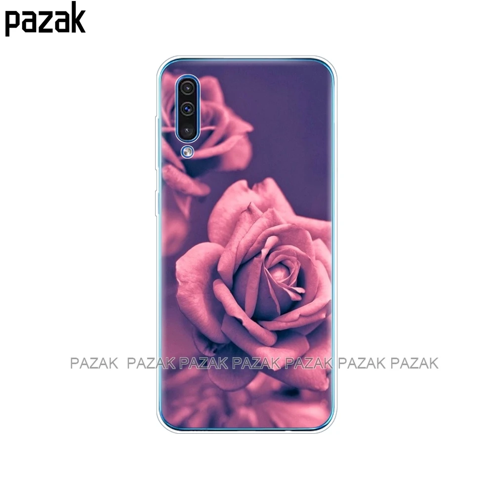 61540 Чехол для Samsung Galaxy A50, силиконовый прозрачный чехол на заднюю панель телефона для Samsung A50 A505 A505F, SM-A505F, мягкий чехол 6,4, чехол, бампер - Цвет: 61540
