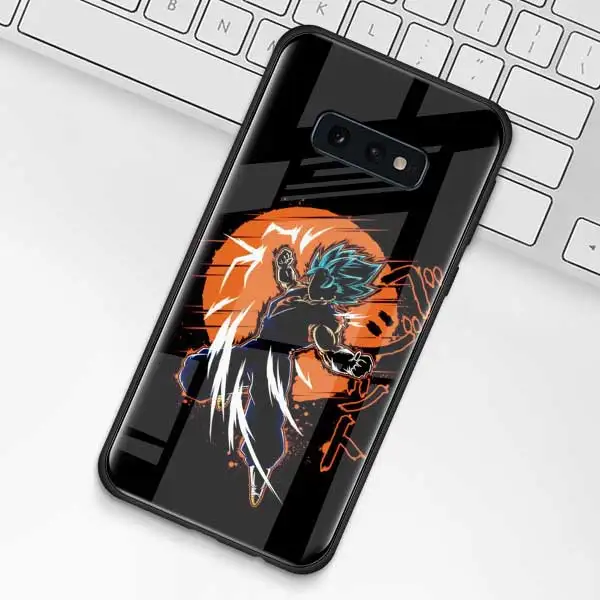 006 Чехол из закаленного стекла Dragon Ball для samsung Galaxy S10 S10e S9 S8 S10 Plus Note 9 A50 A30 - Цвет: 006