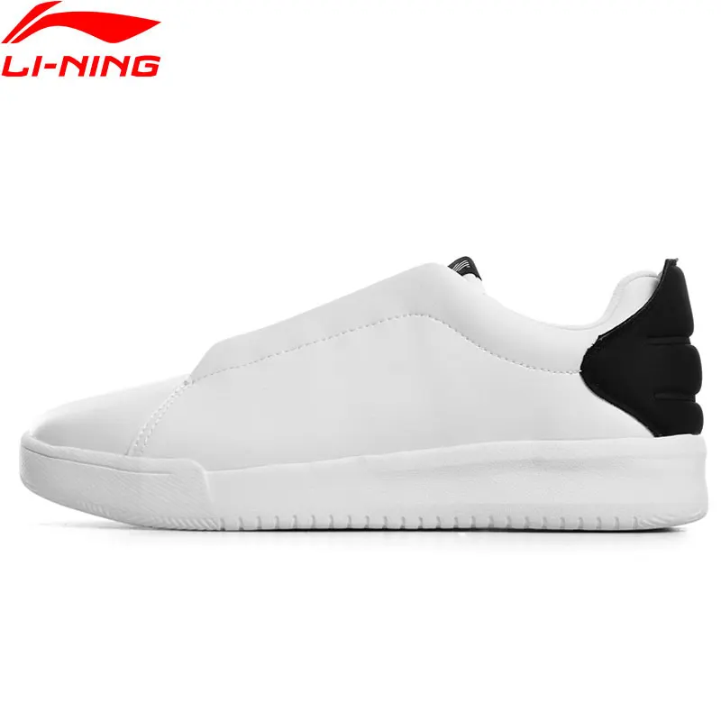 Мужская Спортивная обувь Li Ning белые дышащие кроссовки с подкладкой для фитнеса