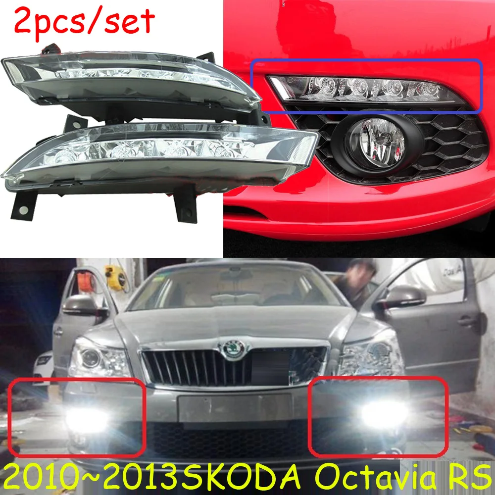 Светодиодный 2009 ~ 2014 Octavia Дневной светильник туман головной Fabia octavia superb для
