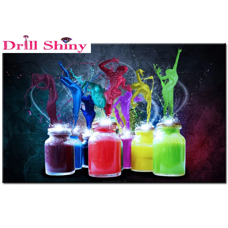100% DIY 3D Алмазная мозаика цветной художник алмазная живопись ручной работы