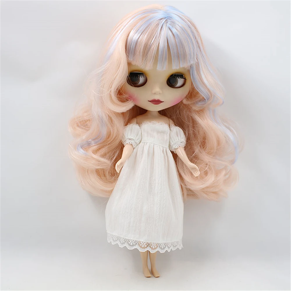 Одежда для 1/6 Blyth Doll белое длинное платье с открытыми плечами|doll clothes for blyth|clothes