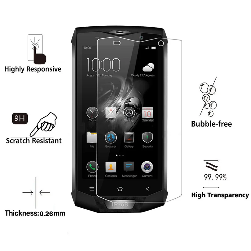 Защитное стекло закаленное 9H 2.5D для Blackview BV8000 Pro ip68 | Мобильные телефоны и