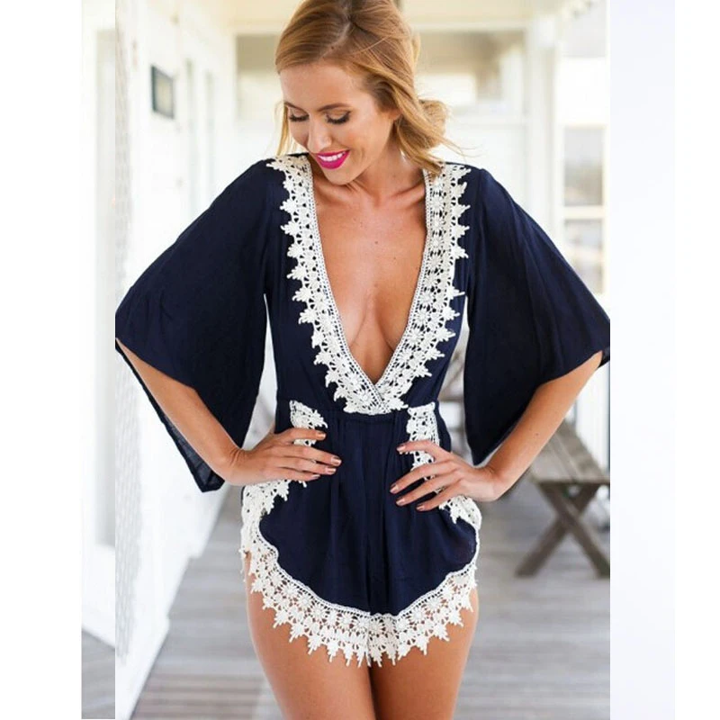 Купальник женский пляжный со шнуровкой 2018|rompers womens jumpsuit floral|sexy romper womensexy rompers |