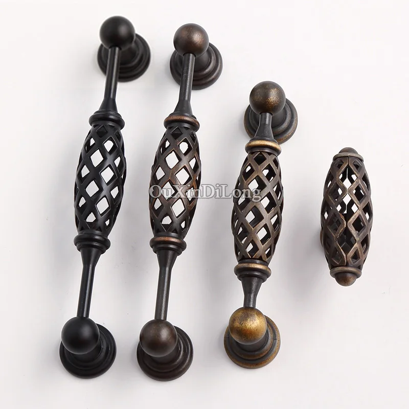 Top Designed 2PCS European Antique Kitchen Cabinet Door Handles Cupboard Wardrobe Drawer Dresser Pulls and Knobs | Обустройство дома