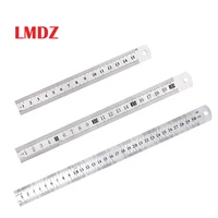 lmdz stainless steel ruler sewing foot sewing 152030cm metal straight ruler ruler tool precision double sided measuring tool