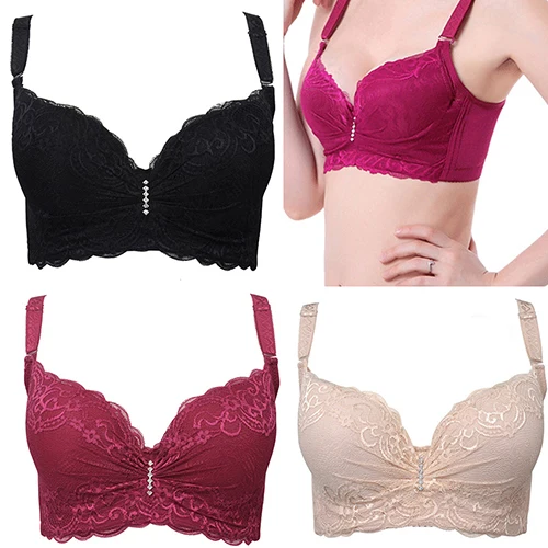 Женский кружевной бюстгальтер нижнее белье с эффектом пуш ап|sexy brassiere|bra lingerielace bra