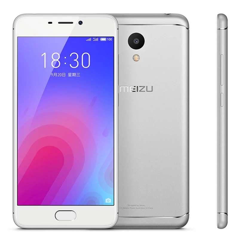 Meizu M6, глобальная версия, 2 ГБ, 16 ГБ, четыре ядра, MTK6750, мобильный телефон, 5,2 дюймов, HD, 13,0 МП, задняя камера, 3070 мАч, отпечаток пальца ID