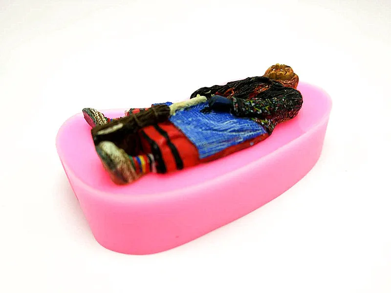 Силиконовая форма в виде ведьмы на Хэллоуин декоративные инструменты сделай сам