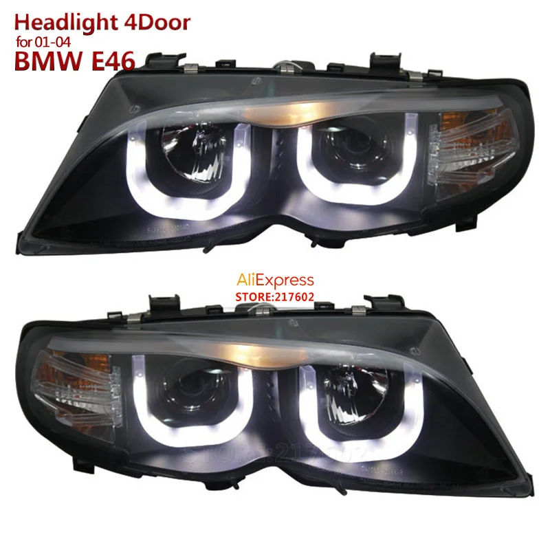 2001 2004 для BMW 3 Series E46 4 двери 318i 320i 323i 325i 330i проектор светодиодный фары в сборе SONAR