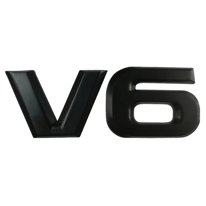 Автомобильная наклейка V6 V8 металлическая 3D декоративная для автомобильного