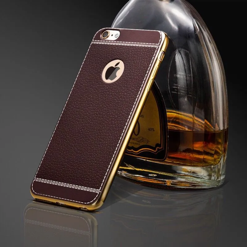Роскошный чехол из ПУ кожи в полоску для iPhone XS Max XR X с покрытием ТПУ мягкий 7 8 Plus 6 6s