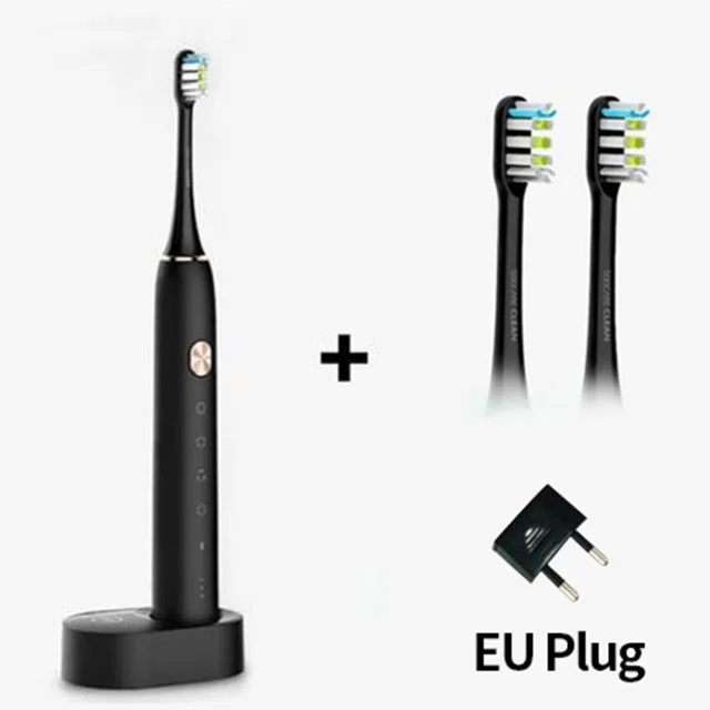 EU Black Kit Xiaomi Soocare X3 Soocas Водонепроницаемая электрическая зубная щетка перезаряжаемая звуковая электрическая зубная щетка обновленная ультра звуковая зубная щетка - Цвет: EU Black Kit