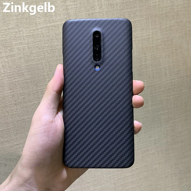 Чехол для OnePlus 7 Pro роскошный тонкий жесткий матовый чехол из углеродного волокна