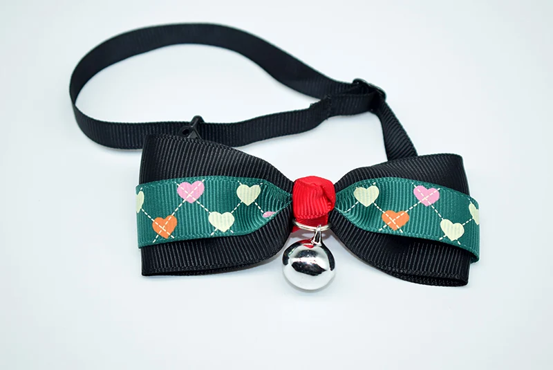 Bowknot 10 Милый галстук-бабочка колокольчик ошейники для домашних животных для маленьких и средних кошек регулируемое милое ожерелье мягкий безопасный ошейник с бантом для кошек и щенков - Цвет: Bowknot 10