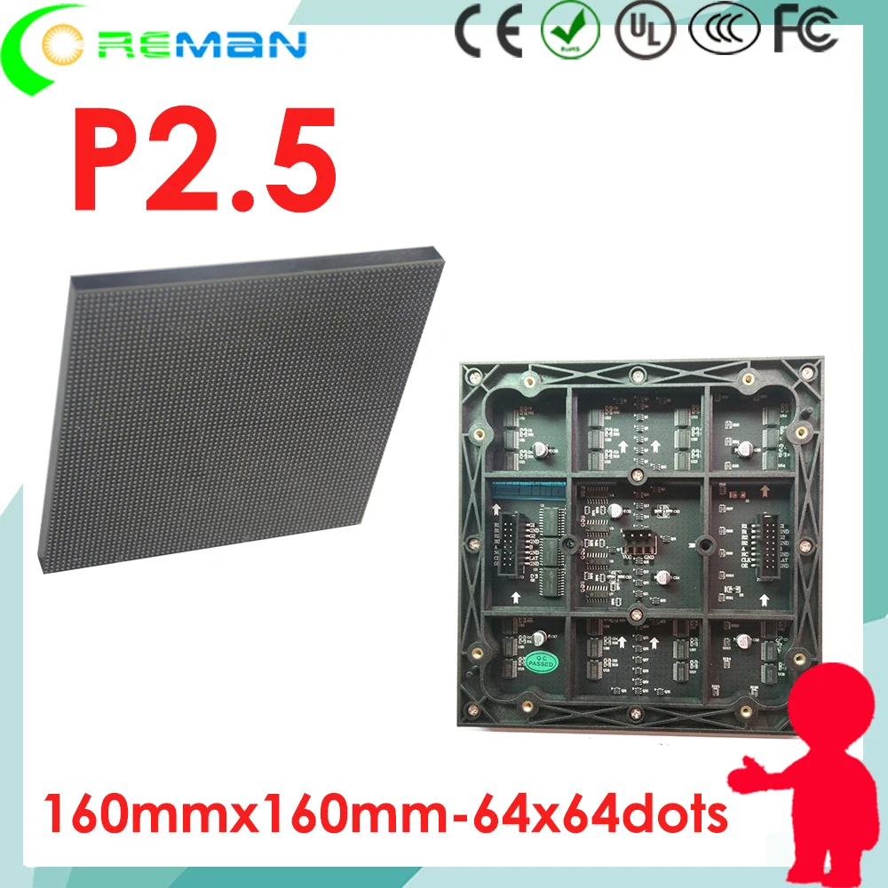 Nova linsn управление rgb светодиодный модуль p2.5 smd для арендного шкафа 480x480/rgb led pixel 2 5