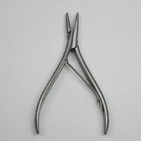 stainless steel flat tip hair extension pliers linkies microring opener tool for hair extension removal multi functional plier