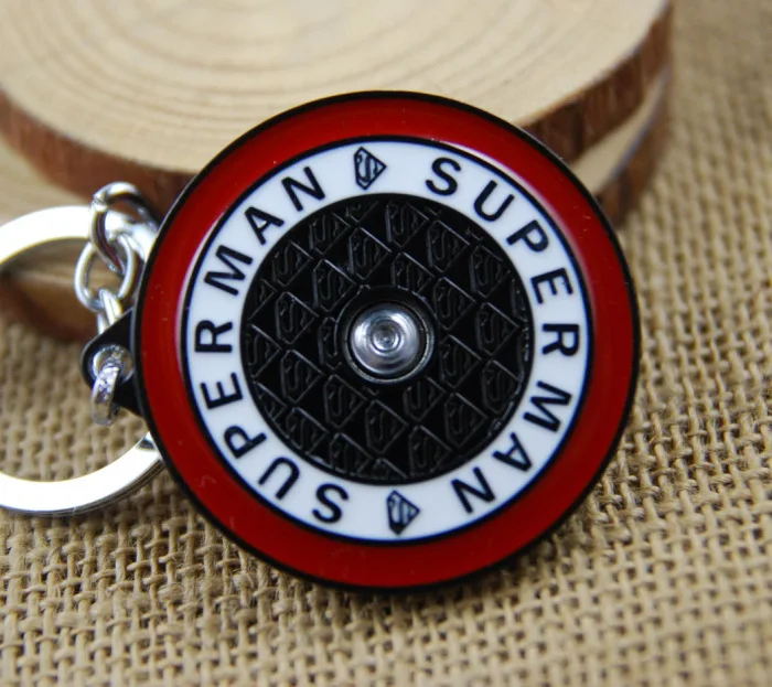 Вращающийся фильм Marvel брелок &quotСупермен&quot Подвеска для ключей автомобиля