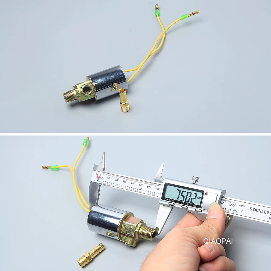Универсальный электромагнитный клапан с воздушным гудком 12 В 24 1/4 дюйма медь для