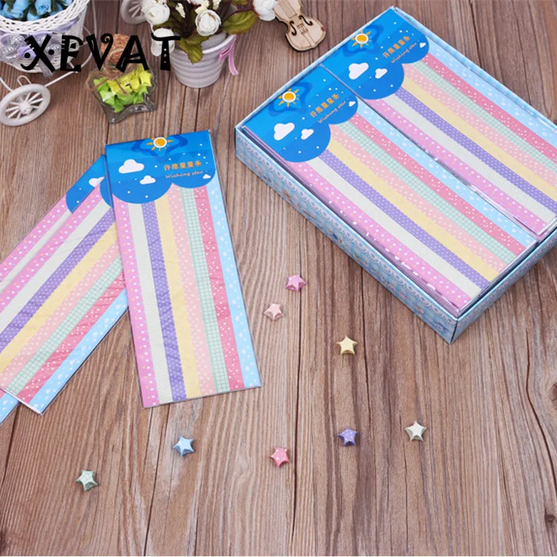 152 шт./лот ручной работы оригами бумажные звёзды DIY складной бумага со звездами