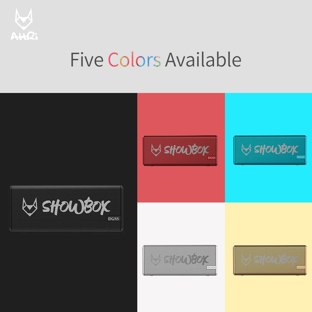 

DOSS SHOWBOX Bluetooth Speaker Sound System Portable Wireless Loudspeaker 360 Stereo Sound with Bass/Built-in Mic Support BT TF