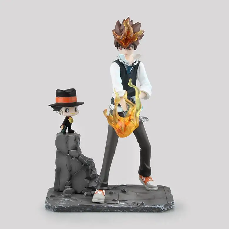 Кукла Reborn Sawada Tsuna 18 см мультяшная аниме экшн фигурка ПВХ игрушки Коллекционные