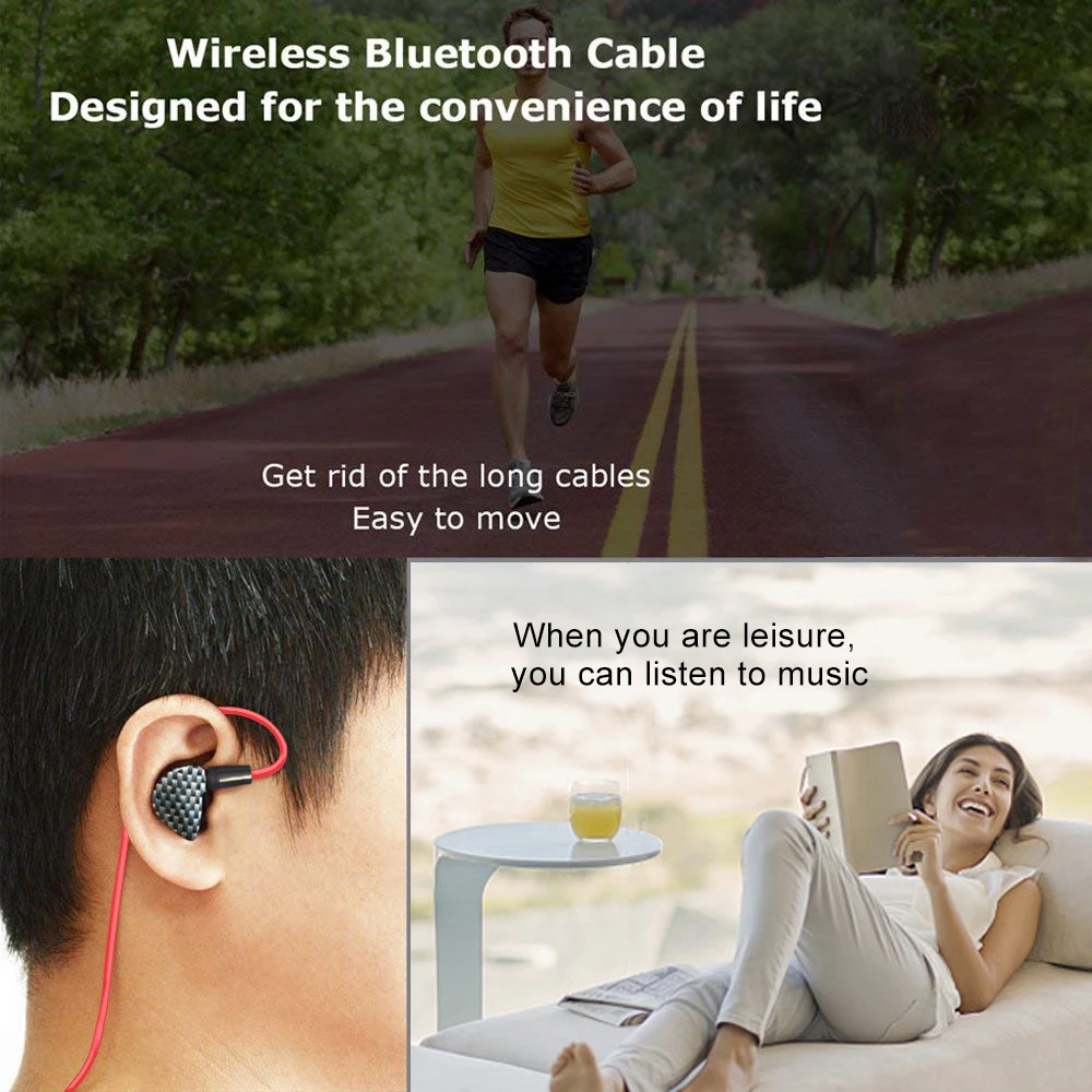 OKCSC Bluetooth 4.2 Earphone Cable MMCX Interface Headset Detachable Cables with Mic Button Control for IOS Android xiaomi huawe |