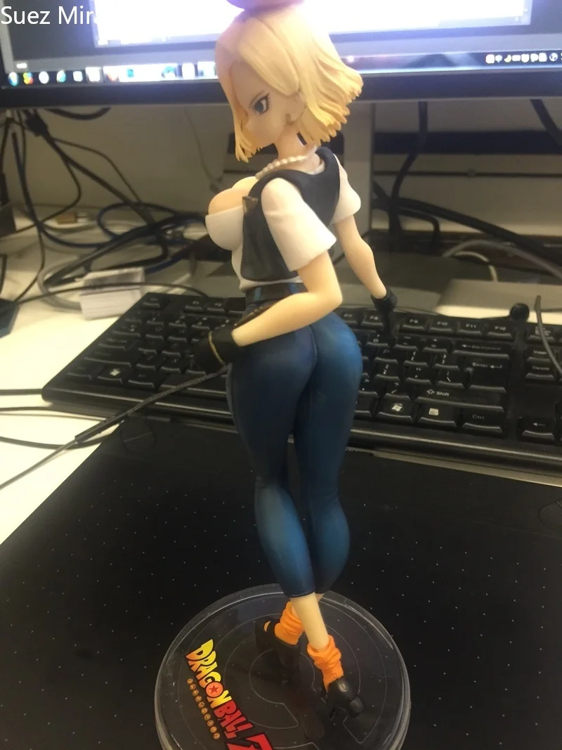 Dragon Ball Z Lunch Android 18 Поколение 2 стоящая модель осанки 20 см сексуальная мультфильма