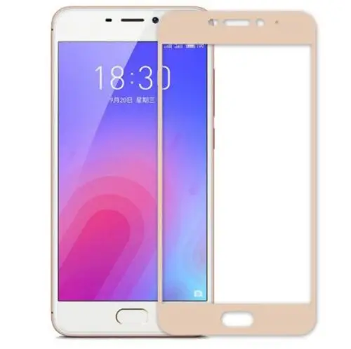 Полное покрытие экрана протектор для Meizu M6 стекло закаленное M711H полная защитная