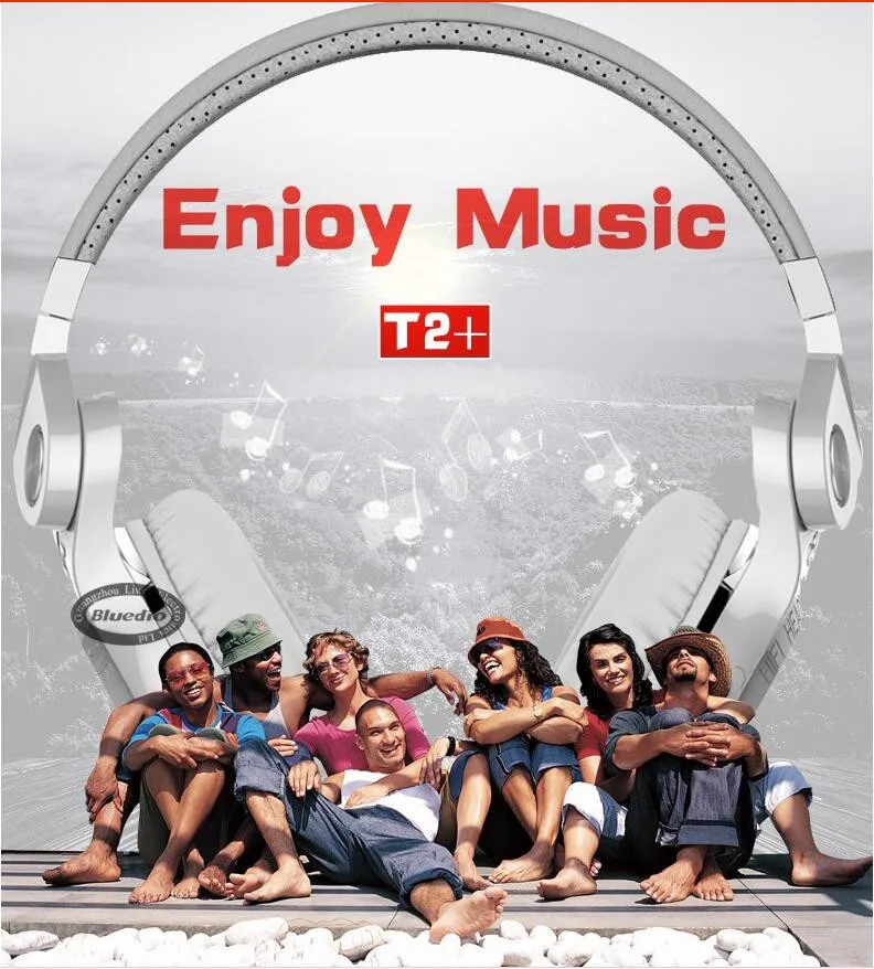Original Bluedio T2 Wireless Bluetooth 4.1 Stereo Headphone Headset Earphone Foldable Stretchable Support sd Card FM mic | Электроника