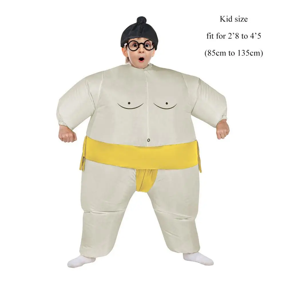 Kid Yellow Взрослый надувной костюм сумо костюмы на Хэллоуин для Для женщин надувные борца сумо костюм "Веер" работает костюм сумо для Для мужчин - Цвет: Kid Yellow