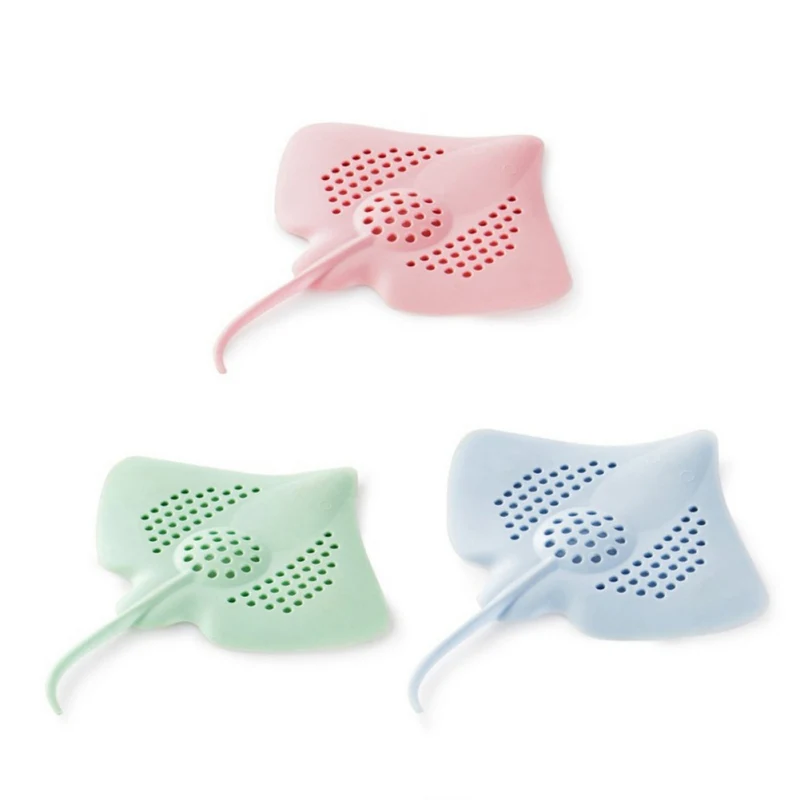 Кухонный силиконовый пятиконечный фильтр для раковины присоска ванной комнаты