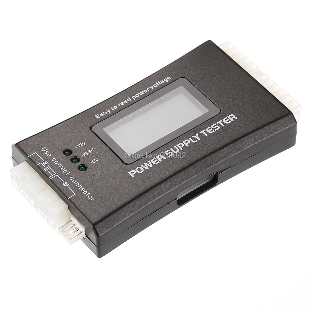 Цифровой тестер блока питания для ПК с ЖК дисплеем 20/24 Pin 4 PSU SATA HDD ATX BTX ITX HD|tester