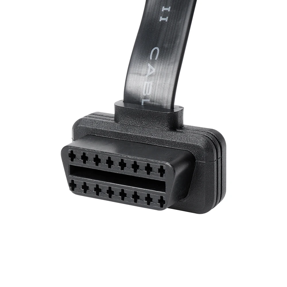XTOOL Новый плоский тонкий кабель OBD 16 контактный ELM327 2 интерфейса штырь гнездо