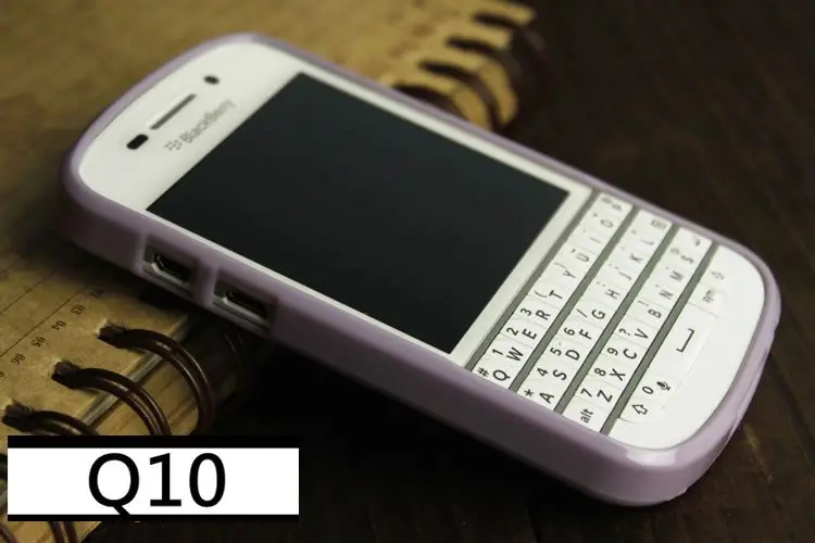 Для BlackBerry Q10 мягкий чехол сплошной цвет Силиконовый ТПУ противоударный чехол для BlackBerry Q10