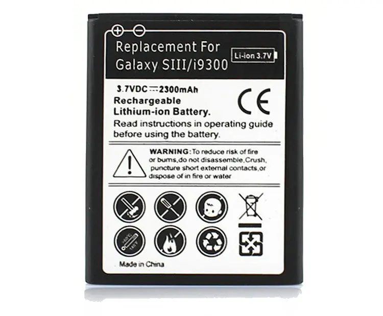 Ciszean 5 шт. 2300 мА/ч EB L1G6LLU запасная батарея для Samsung Galaxy S3 III i9300 I9308 I9305 T999 L710 i747 i535 L300