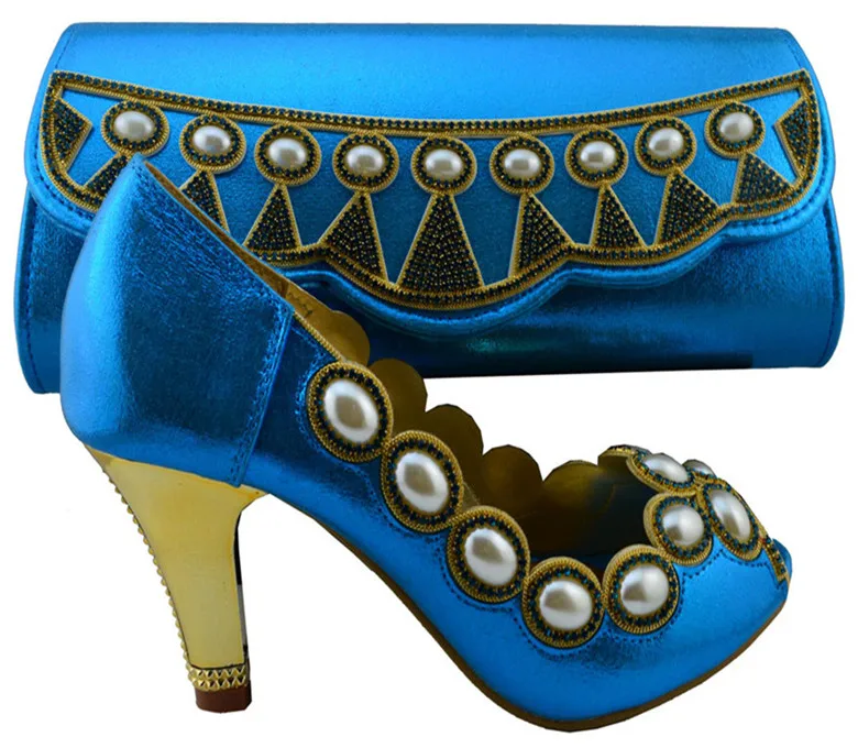 Красивые туфли на высоком каблуке подходящие к сумкам серия с большим жемчужным