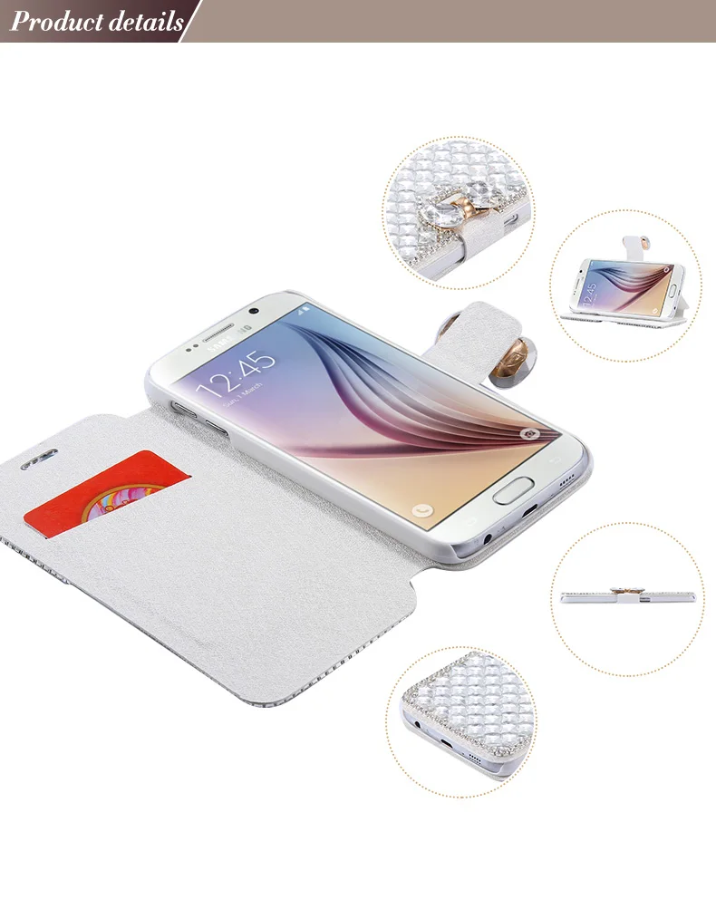 KISSCASE чехол для samsung Galaxy Note 4/Note 5 A5 A7 S5 6 S6 Edge Plus для sony Z3 держатель-книжка класса люкс со стразами чехол для корпуса