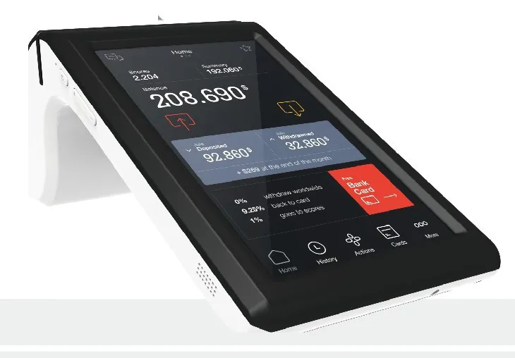 Ручной Android 7 дюймовый планшет pos платежный терминал с чипом кардридер/сканер TS 7002