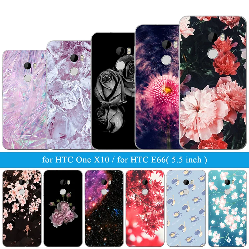 Luxury Phone Case 5.5 inch For HTC One X10 New Perfect Design Ice Pattern Coque Soft Silicon Gel Protect Cover E66 Funda |