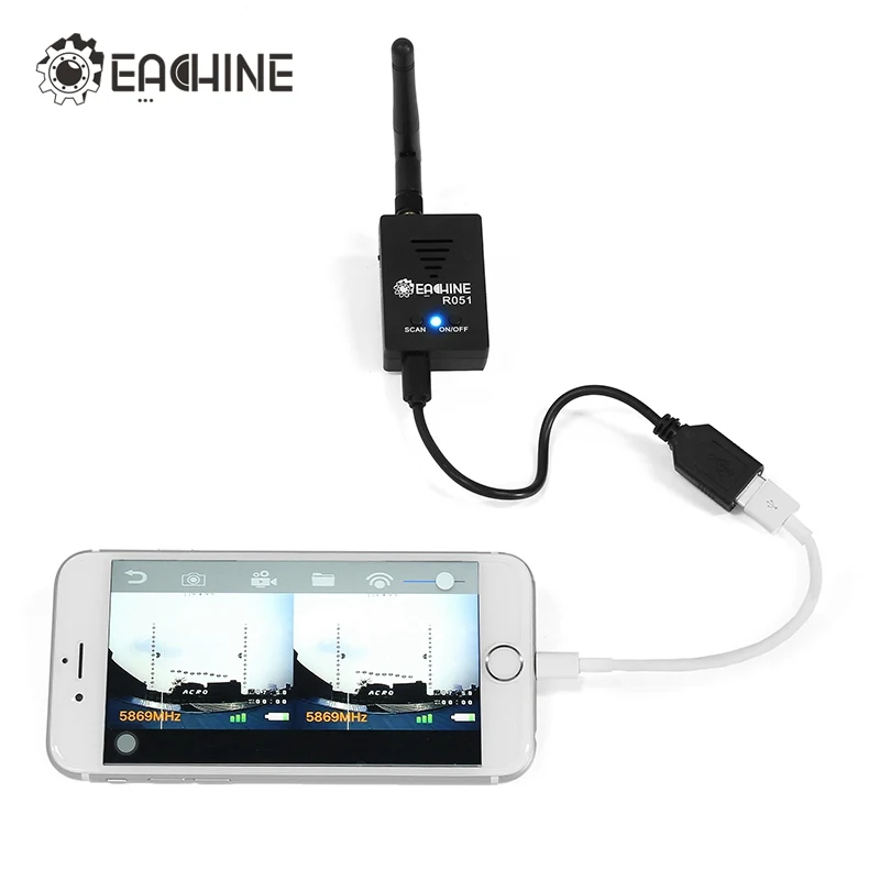 Eachine R051 150CH 5 8G смартфон FPV AV Recevier для iPhone Android IOS мобильный Tablet радиоуправляемой