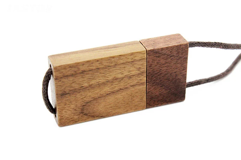 JASTER шнурок деревянный USB флэш-накопитель красный деревянный Флешка 8 ГБ 16 ГБ 32 ГБ USB 2,0 Флешка карта памяти u-диск логотип на заказ
