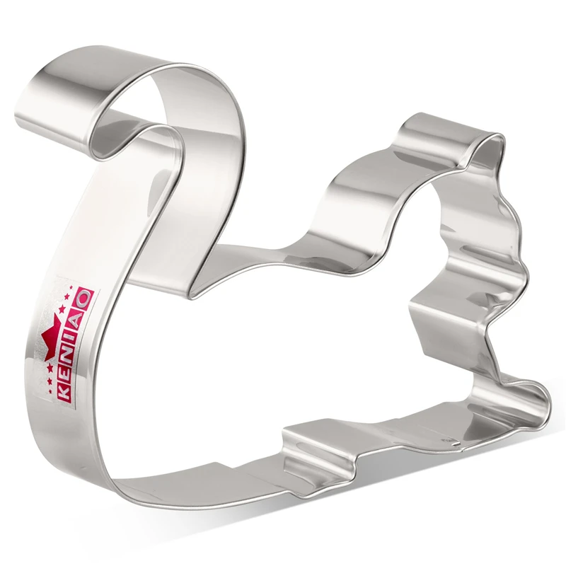 

KENIAO Playing Cat Cookie Cutter for Kids - 11.8 x 9.1 cm - Biscuit and Fondant Cat Cutter - Stainless Steel