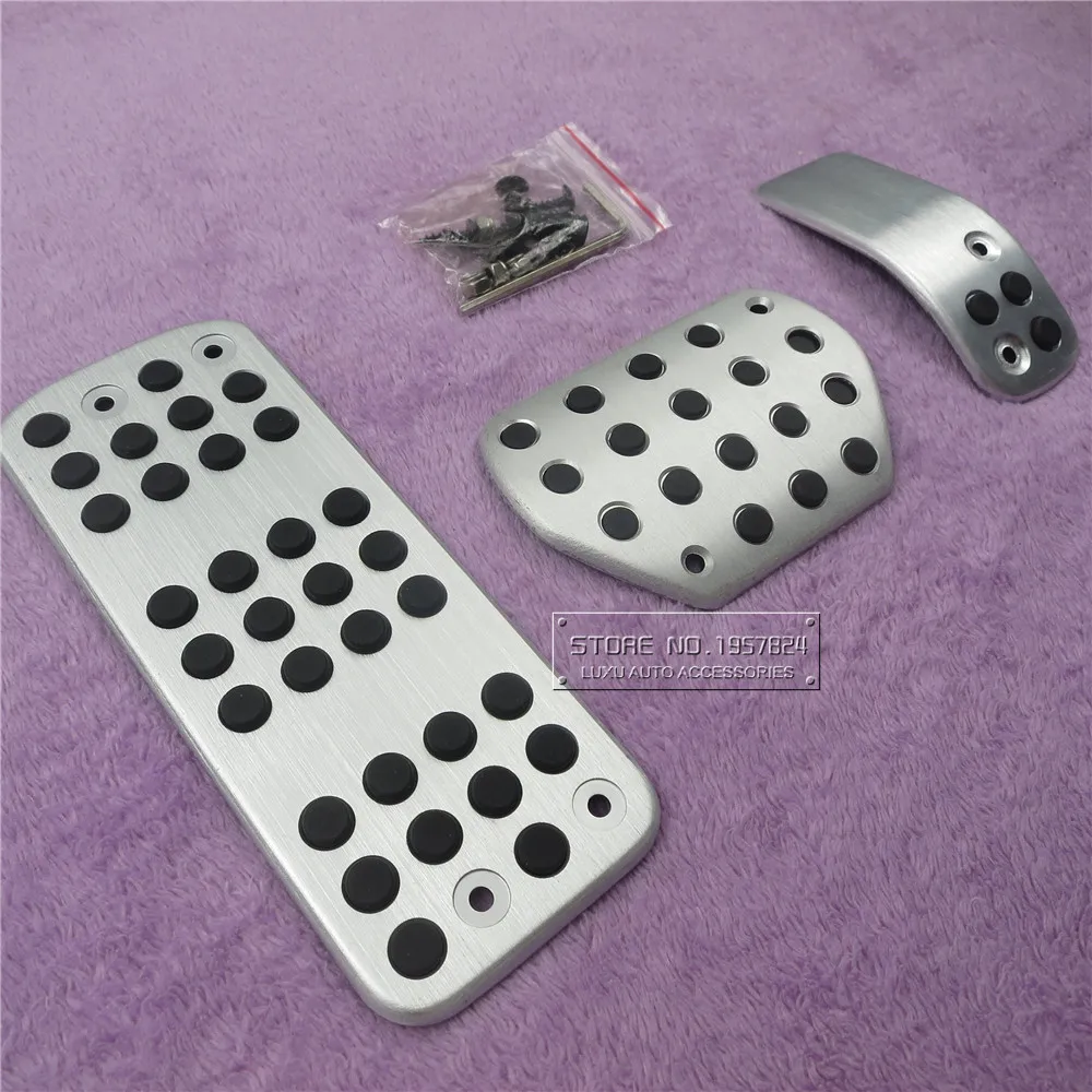 Automatic 3pcs DEE модная педаль для автомобиля, газа, тормоза, сцепления, Подножка для Пежо 2008 207 CC SW GTI/RC 208 GTI 308CC механическая коробка передач ручная на - Название цвета: Automatic 3pcs