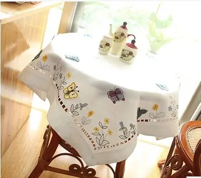 Обеденный стол ткань с бабочкой Круглый квадратный модная скатерть